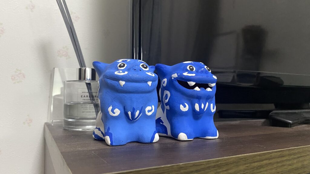 【琉球村のシーサー作りで絵付け体験をした話】数年経ったらどんな感じ？